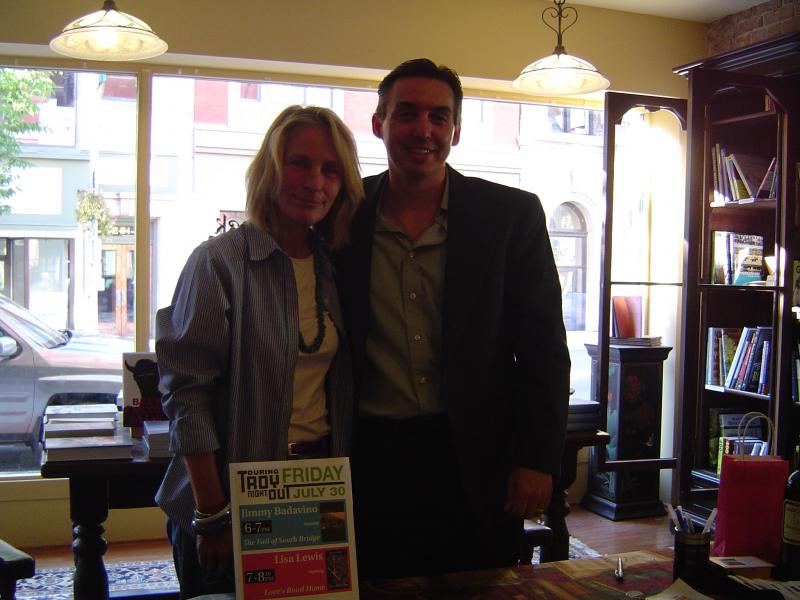 Jimmy with Novelist Lucia Nevai